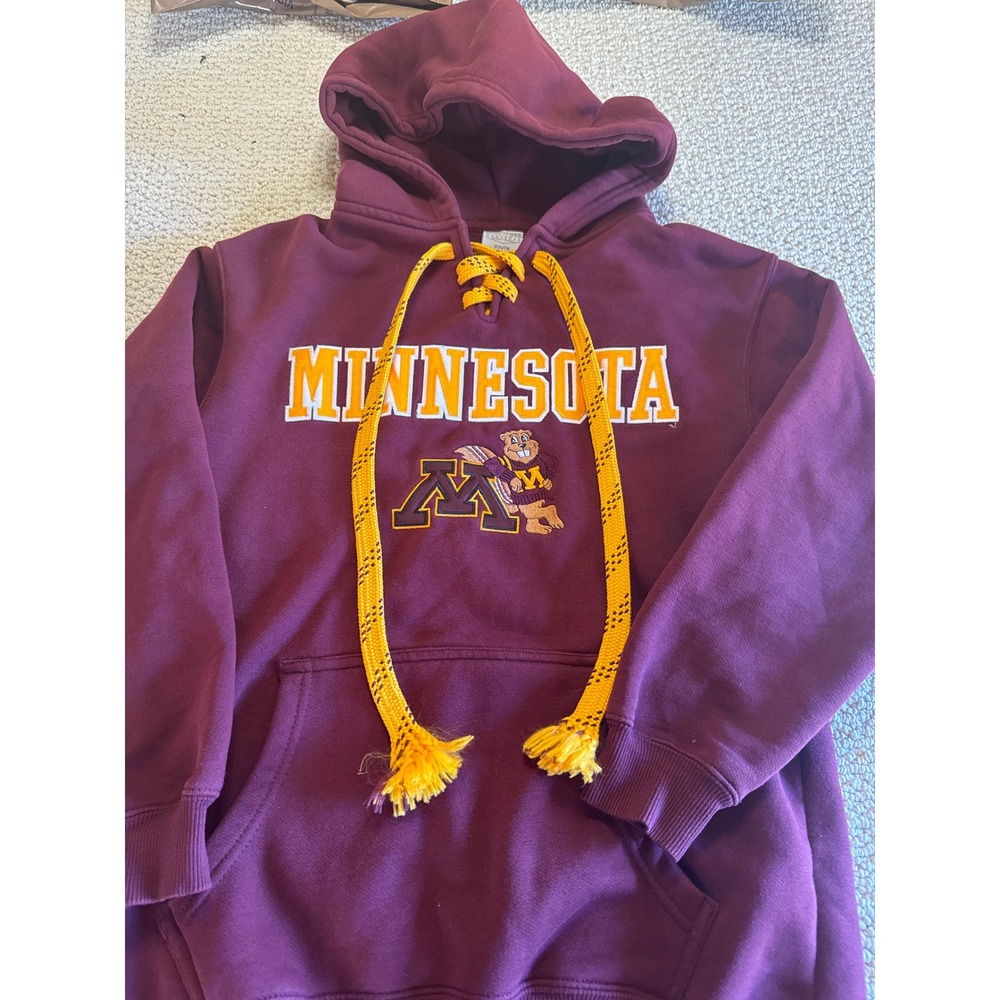 Signature Concepts Minnesota Golden Gophers Hoodie Maroon Yellow Youth Large L